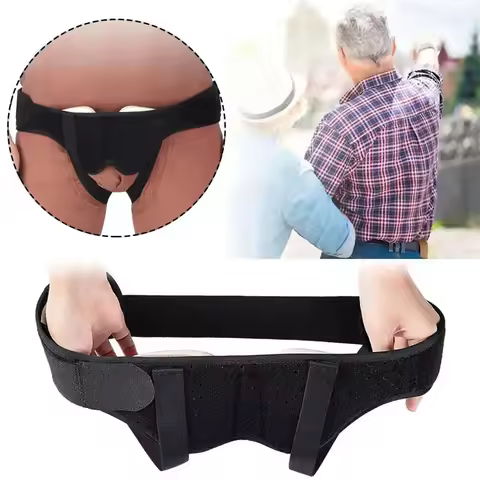 Hernia Belt for Men Small Intestinal Gas Hernia Fixation Support Belt for Middle-Aged And Elderly Ad