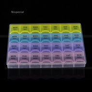 [Nispecial] Weekly 7 Days Tablet Pill Box Holder Medicine Storage Organizer Case Container [SG]