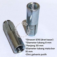 DINASET 5/16 BAUT 8 MM DYNASET DROP IN ANCHOR ZINC GALVANIS