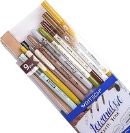 WRITECH Journaling Gel Pens Highlighters: 0.5mm Fine Point Retractable Gel Ink Pen Assorted Colored