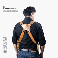 WJ Leather - Dual Camera Ex Leather Camera Strap - Free Logo Engraving