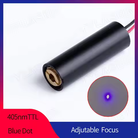 TTL Adjustable Focus 405nm D10X30mm 1mW 5mW 10mW 30mW 50mW 100mW Blue Dot Laser Diode Module Industr