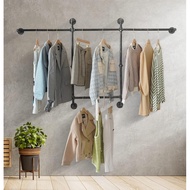 GANTUNGAN Clothes hanger/iron pipe rack/iron pipe cupboard/minimalist cupboard/industrial clothes ha