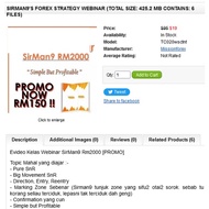 Sirman9's forex strategy Webinar (Total size: 425.2 MB Contains: 6 files)