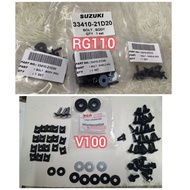 suzuki rg110 rg sport rg-110 rgs rg 110 screw BODY set COVER SET SCREW SKRU FULL ORI V100