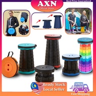 AXN Telescopic Foldable Camp Collapsible Chair Travel Fishing Stool Portable Kerusi Solat Umrah Lipat Khemah 户外折叠椅露营