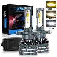 XSTORM Triple Color All Weather Car LED Headlight H4 881 H11 9005 Fog Light 80W 25000LM 3000K 4300K 
