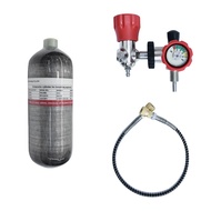 TUXING 4500 PSI Compressed Air System, 2L 122 Cu in Carbon Fiber Tank, HPA Pcp Airgun Charging Tank 