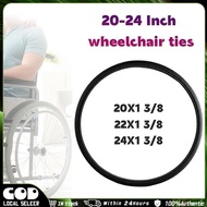﻿Universal Solid wheelchair wheel replacement 20/22/24 Inch Non inflatable solid tire wheelchair tyr