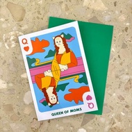 母親節 貓 女王卡片 心意卡 Queencard