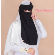 🌹Niqab Hawana by Baheera Collection🌹(niqab murah,niqab hidden eyes,hidden eyes v shape)