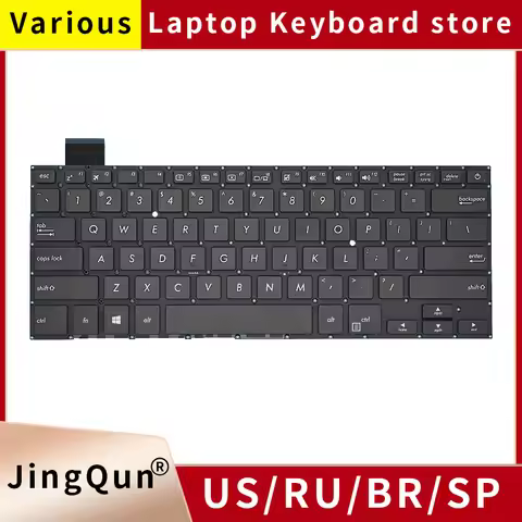 Spanish Russian Laptop Keyboard For ASUS X407 X407U X407M X407MA X407UBR X407UA X407UB A407 Notebook