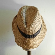 SHIGEMATSU シゲマツ 日本帽子名廠 天然 Raffia 拉菲草帽 草帽