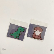 Red Daughter 〔 Dinosaur Otter 〕 Stickers Crystal Transfer Waterproof Luggage Three-Dimensional Water