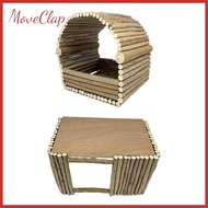 [Lzdxwcke3] Wooden Hamster Hideout House, Smalll Animals Hideout Small Animal Hideout Hut Nesting Habitat Nest Cabin for Chinchilla Mouse