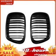 Front Hood Grille Mesh Car Kidney Grill Replacement for     5 Series E39 1999-2003