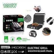 Panini Grill Sandwich Maker waffle maker Can be timed Temperature Setting 4 Slice Large Non-stick