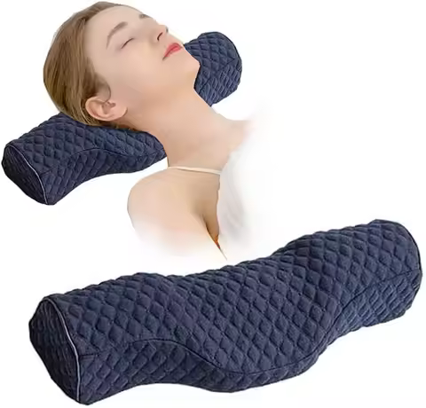 Cervical Pillow, Memory Foam Contour Pillow, Bed Pillows for Side Sleeper Ergonomic Orthopedic Sleep