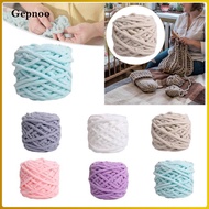 [Gepnoo] Chunky Chenille Yarn Comfortable Soft Chunky Yarn Bulky Thick Yarn Arm Knitting Yarn for Th