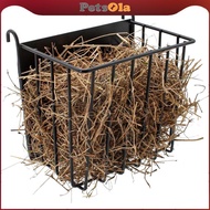 PETSOLA Rabbit Hay Feeding Station, Hay Feeder Stand, Less Wasted Cage Accessories, Grass Dispenser,