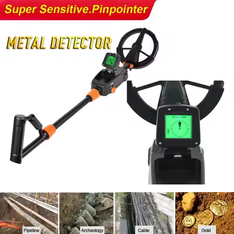 MD1008A LCD Underground Metal Detector Gold Digger Treasure Finder Seeker Waterproof Metal Detector 