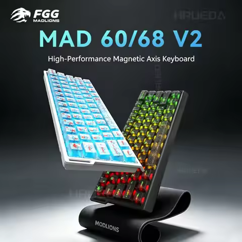 FGG Mad60 V2 Madlions MAD68 V2 Magnetic Switch Keyboard Rapid Trigger Rgb Wired Gaming Office Mechan