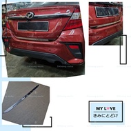 Perodua bezza chrome rear tail gate trim garnish stainless steel bezza accessorie / bezza rear boot 