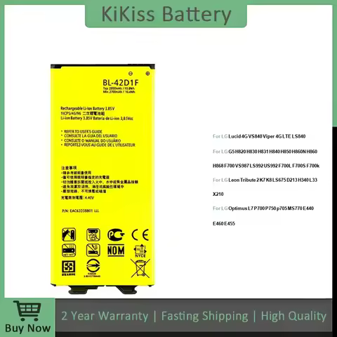 BL-44JS BL-46ZH BL-44JH BL-42D1F Replacement Battery For LG G5 Optimus K7 K8 Tribute 5 LG Lucid 4G V