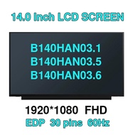 14.0 Inch Laptop LCD Screen B140HAN03.1 B140HAN03.5 B140HAN03.6 For Lenovo ThinkPad X1 Carbon 5th 6t