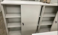 鋼櫃 4尺長X4尺高 地柜 白色3層 書柜 趟門文件櫃 可叠高 w120x125x45cm outdoor steel storage file office cabinet 大量鋼文件櫃 可放戶外