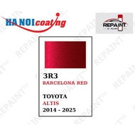 Scratch Removal Spray Paint for TOYOTA ALTIS, METALLIC RED, color code 3R3 - BARCELONA RED, genuine 