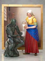 有貨 ✨日版 figma 沉思者 the thinker SP-056 桌上美術館 Good smile table museum 倒牛奶的女僕 sp-165 之朋友