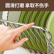 No-punch Stainless Steel Double-layer Drain Bowl Rack Foldable X-shaped Kitchen Countertop Chopstick