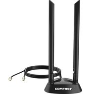 COMFAST ANT2526I Wifi 6 6dBi 雙頻全向增強型雙天線 帶磁鐵底座 CF-ANT2526I