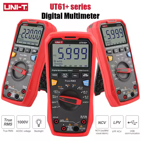 UNI-T Digital Multimeter UT61E Plus Series True RMS 1000V Auto Range Handheld Professional Tester Vo