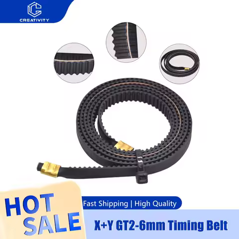 GT2-6mm Timing Belt X+Y Axis Synchronous Belt Open Timing Belt For Ender3 V3 SE/ Ender-3/ S1 Ender5 