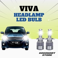 PERODUA VIVA LED HEADLAMP H4 CAR LED LIGHT BULB 6000K Spotlight Car Mentol Lampu Besar Depan Kereta