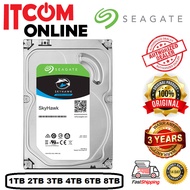 SEAGATE SKYHAWK 1TB 2TB 3TB 4TB 6TB 8TB 64MB 256MB SATA III SURVEILLANCE HDD