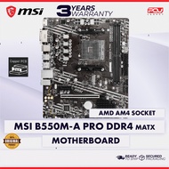 MSI B550M-A PRO DDR4 AM4 MATX MOTHERBOARD (3 Years Warranty)