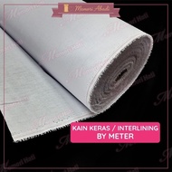 1m Basic Interlining / Pengeras Kain Keras 6112, 1340F, 5520F, 5530F, 6112F/8000F & 1001AF
