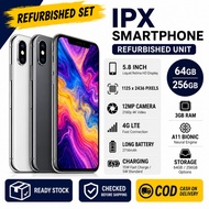 Used IP X 64GB / 256GB Refurbished Smartphone | Tested Working | Face ID / Camera / SIM Card | COD A