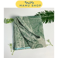 Mền chỉ thổ cẩm cotton dày thêu long phụng rồng phượng đủ màu Mamu shop 1m45 x 2m 800g M08