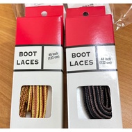 Original Shoes boot RW laces taslan gold &amp; black brown color made in usa size 48inch