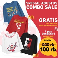 August Combo T-Shirt Package 4pcs Longshirt