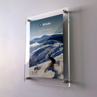 A1/A2 Sandwich Wall Mounted Acrylic Frame / Poster Frame / Advertisement Frame / Certificate Frame