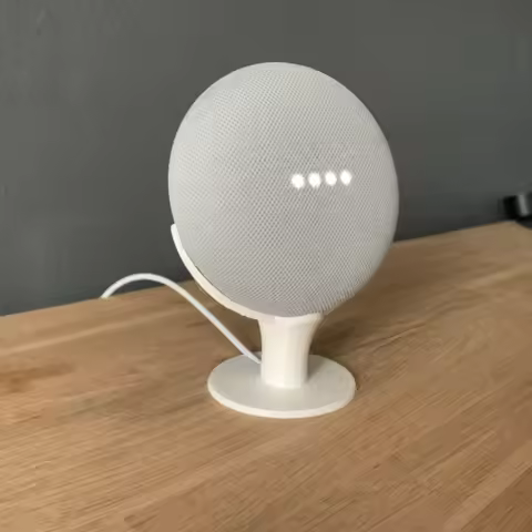 Smart Speaker Stand Protective Cover Simple Desktop Base Organizer Storage for Google Nest Home Mini