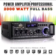 Amplifier bluetooth fleco 198B PRO 2000 WATT amplifier karaoke amplifier 2000 watt