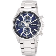 WIRED AGAT423  Seiko Watch Chronograph Blue Dial Hardlex Mens Silver