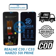 ( TX ) LCD FOR REALME C30 / C55 NARZO 50I Prime FULLSET Original BY ROKER