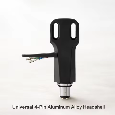 Professional Turntable Headshell CNC Alloy SME Compatible 4-Pin Gold Contact Low Noise Stable Tracki
